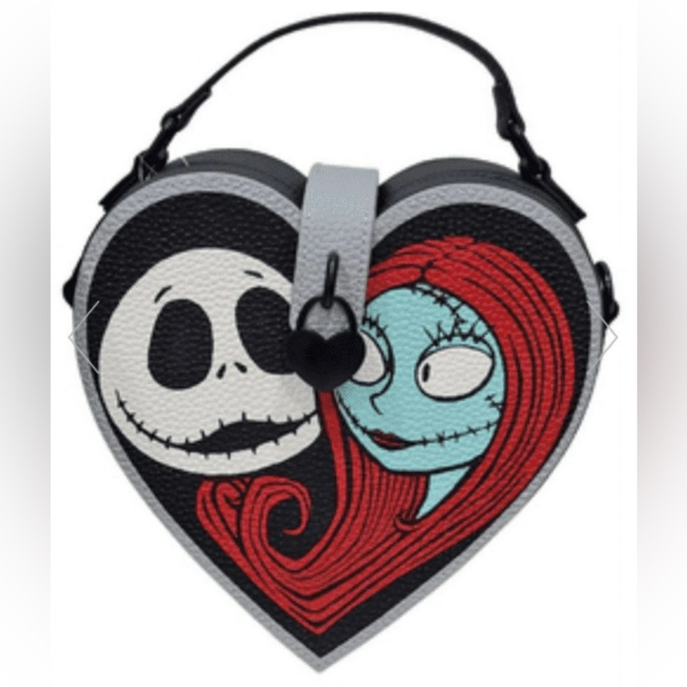 Disney Parks Crossbody Bag Jack And Sally Forever Heart Box NWT​